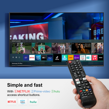 Load image into Gallery viewer, Universal Remote Control for Samsung Smart TV, Control Replacement fit for 4K UHD QLED HDTV LED TVs, with Hulu Netflix PrimeVideo Buttons
